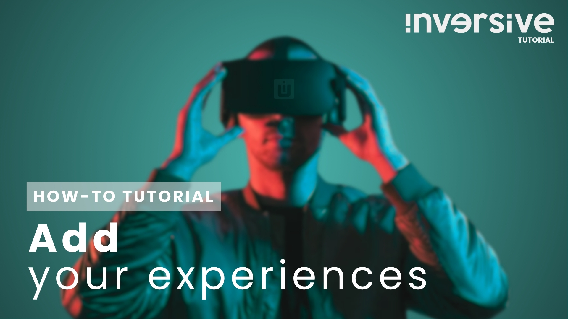 How to add your experiences on INVERSIVE Platform